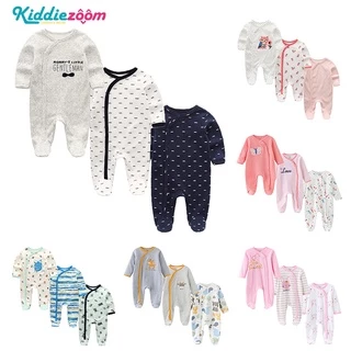 3Pcs/Set Autumn Spring Cartoon Long Sleeve Baby Boy Girl Jumpsuit Cotton Soft Newborn Clothes Gift