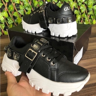 Tenis gucci com pedras sales branco