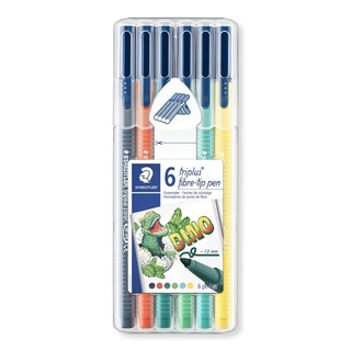 Caneta STAEDTLER Triplus Color 323 Dino c/ 6 Unds