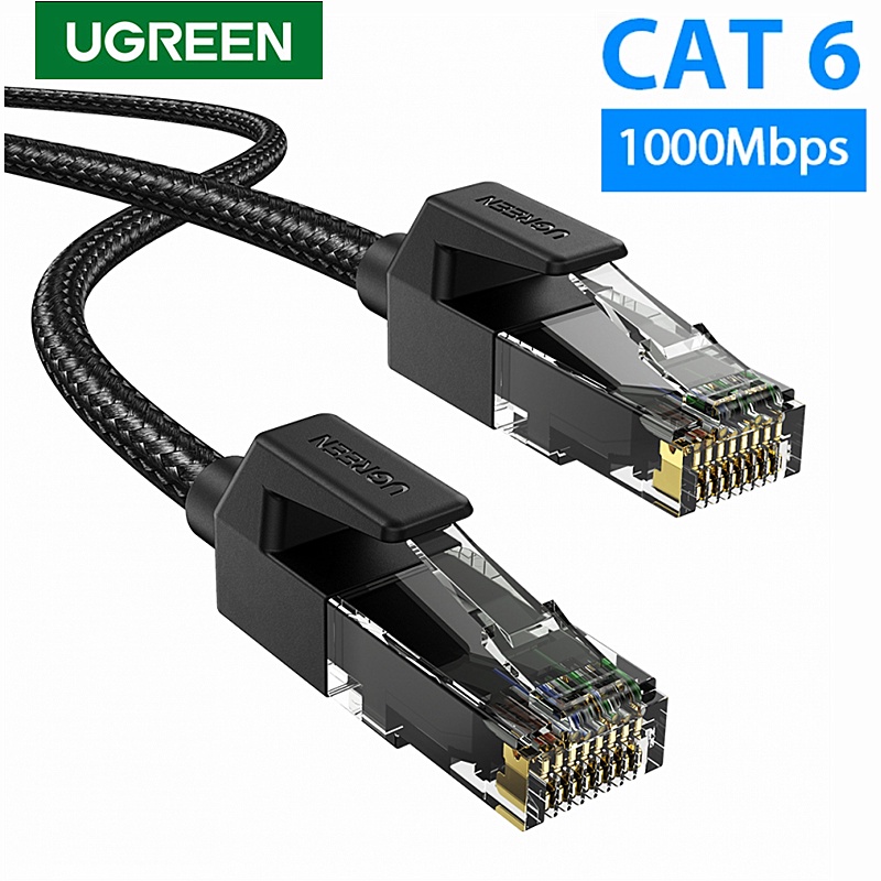 Cabo Ethernet UGREEN CAT6 Trançado De Nylon Durável RJ45 Router Lan ...