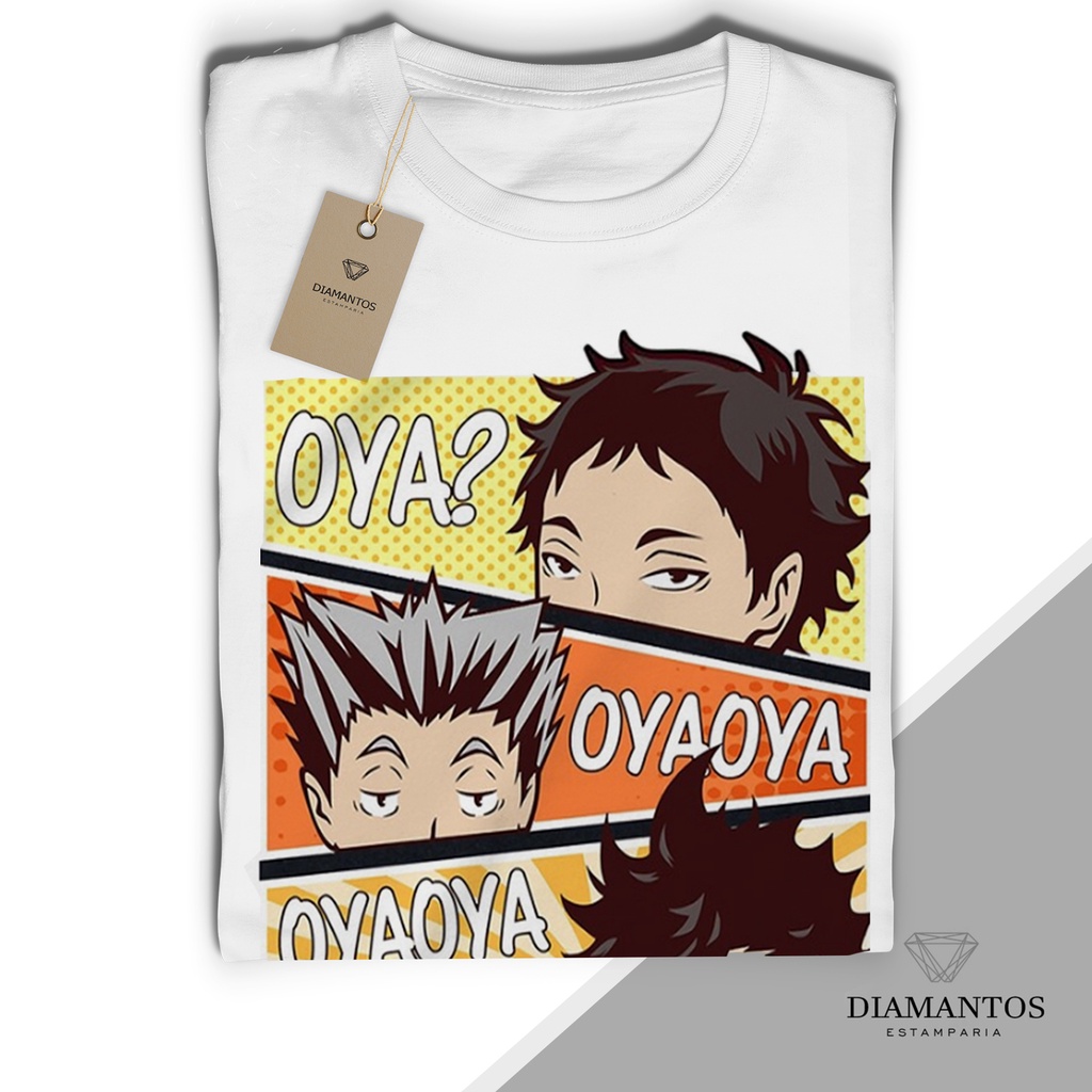 Camiseta masculina Asas Haikyu Anime De volei Arte Camisa Blusa