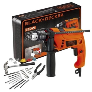 Furadeira De Impacto 550w 1/2 Black Decker Kit 82 Acessórios
