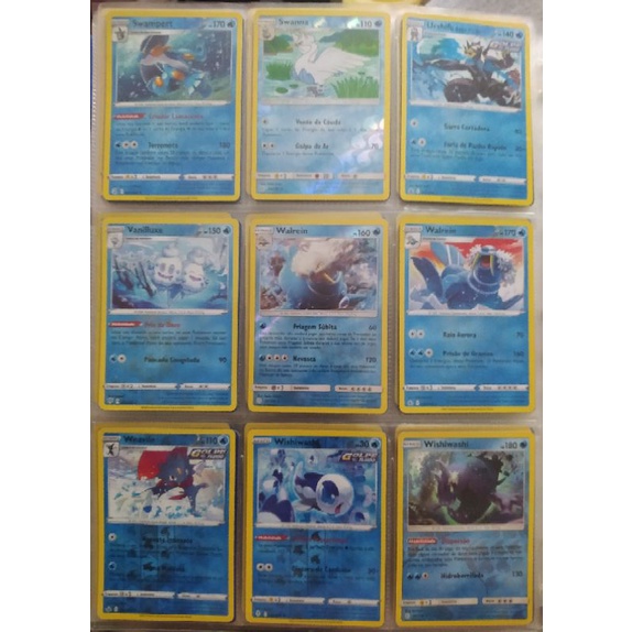 Lote de 18 Cartas de Pokémon Reverse Foil - Slightly Played em inglês