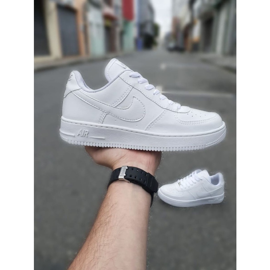 Tênis Air Force Branco Masculino e Feminino Promoção Casual Moda