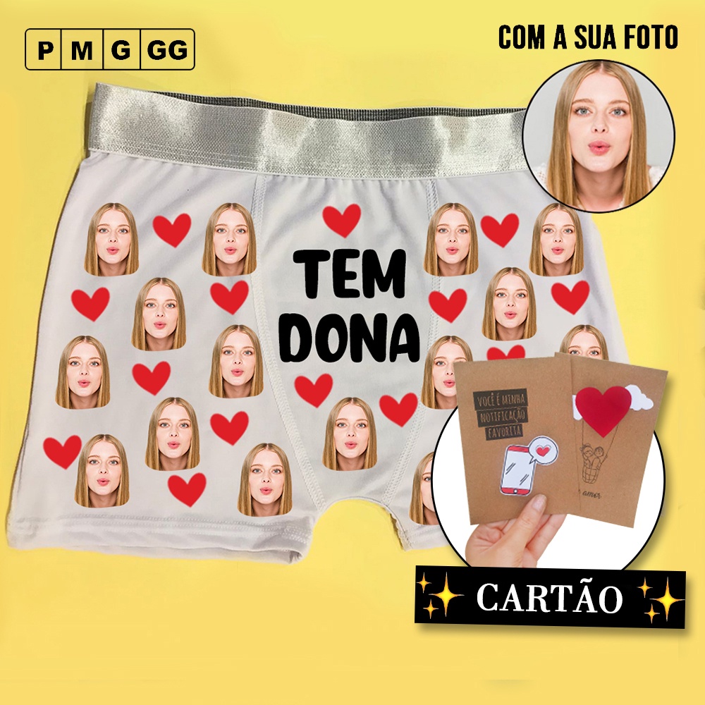 Cueca Tanga Mulher Propriedade Personalizada com Foto - CAPICHE