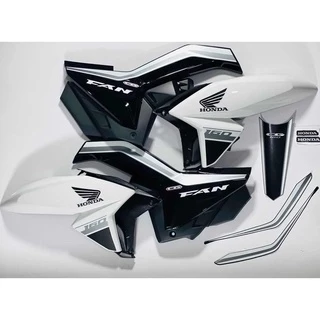 KIT ABAS + LATERAIS TITAN 160 BRANCO 2019 COM NOME FAN