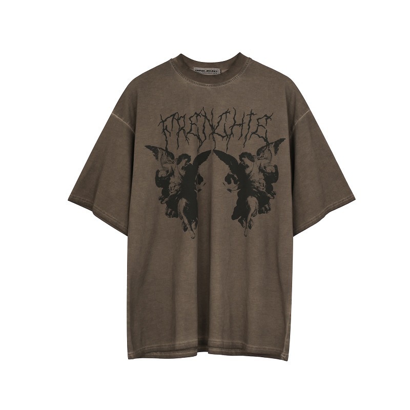 Y2k Gothic Harajuku Punk Crop T-shirts Feminino Goth Dark