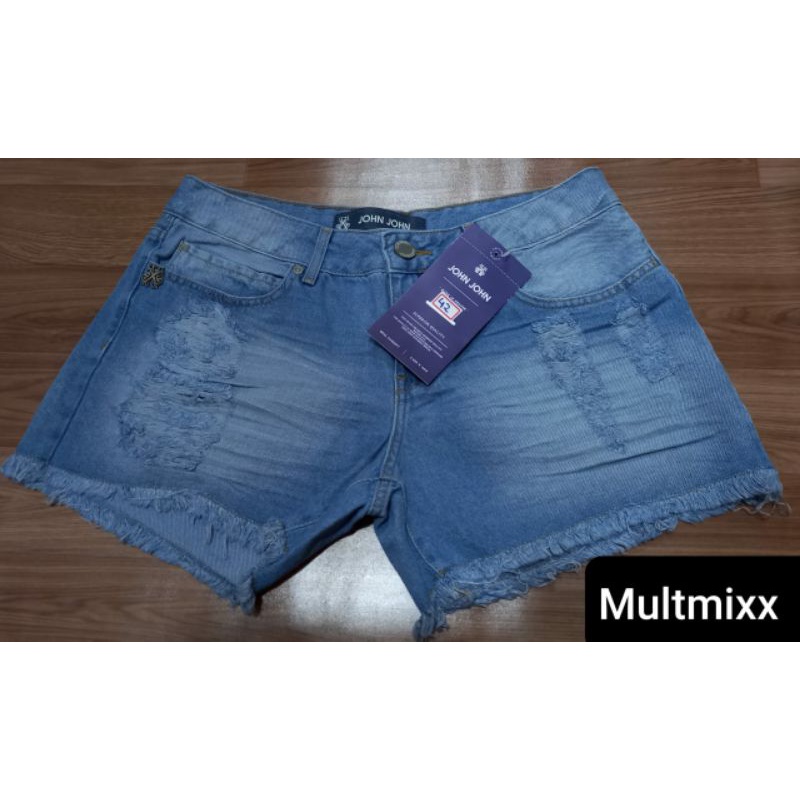 Short jeans best sale john john feminino