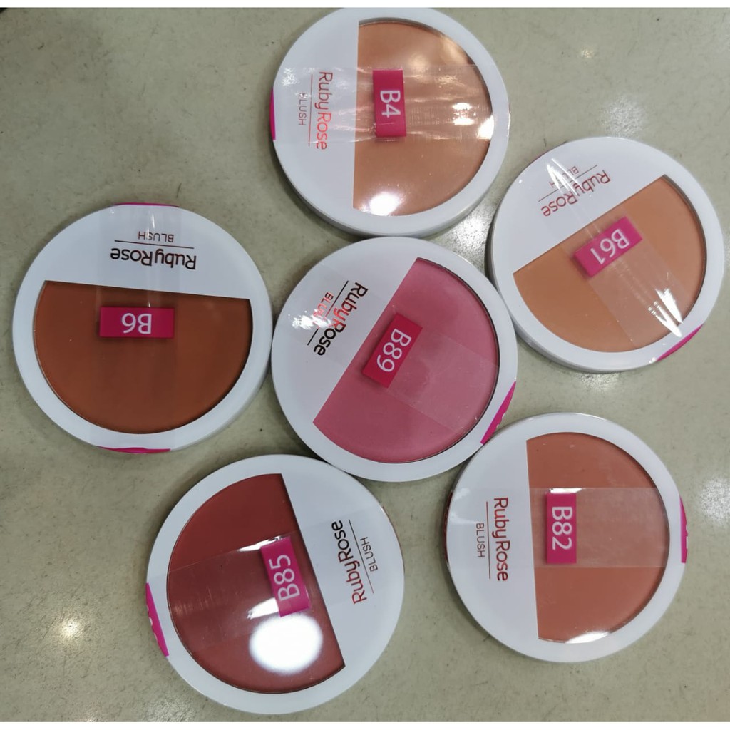 Blush Ruby Rose super pigmentada HB6104&HB6106 | Shopee Brasil