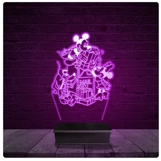 Luminária e Abajur Acrílico Led - Disney Pateta Mickey