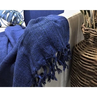 Manta Para Sofá 2,50x1,80m Decoração Promoção Azul Mesclado