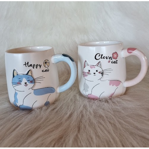 Kit 3 canecas 3D gatinhos fofos xícara gatinho fofa cerâmica - Loja Bora,  Decora!