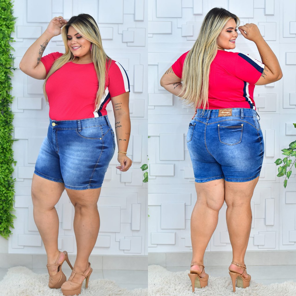 Short Jeans Plus Size Tamanhos Grandes Promoção 44/50