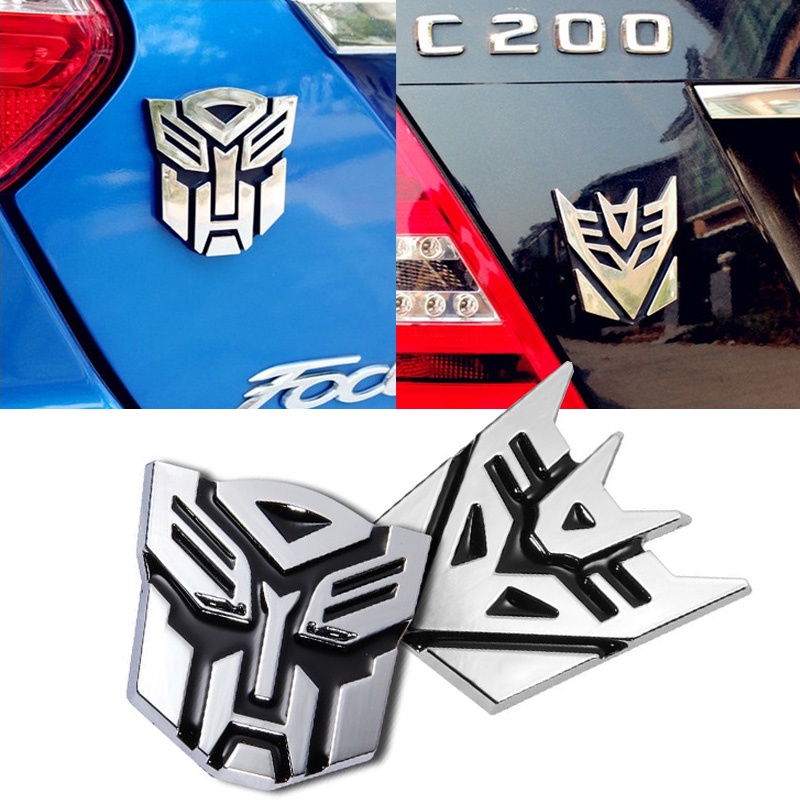 3D Autobot Transformers Emblema Do Gráficos Decalque Transformadores Carro Caminhão Auto Adesivo Lateral Corpo Traseiro Logotipo Acessórios