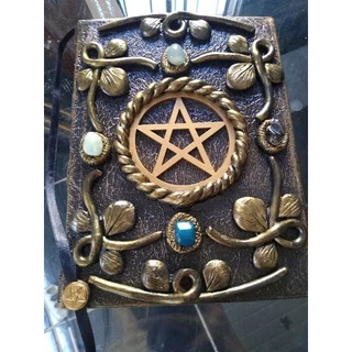 Grimorio 120 Folhas Book of Shadows Livro das Sombras com Pentagrama Caderno Místico