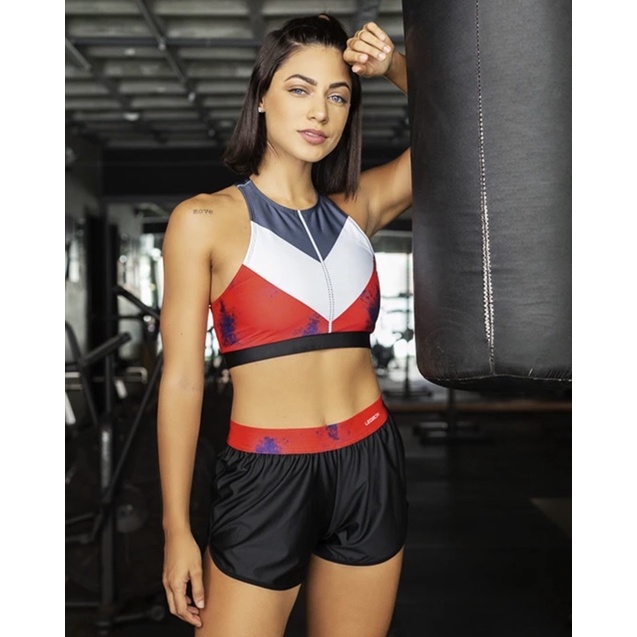 Top Feminino Fitness V Shape Alta Sustentação LegBox G