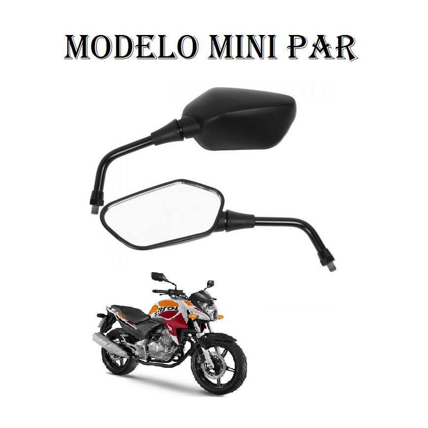 Mini Par Retrovisor Espelho Honda Cg 125 Cg 150 Cg 160 Cargo Fan