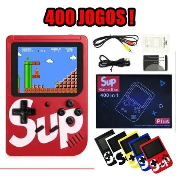 Mini Video Game Sup Game Box 400 Jogos Em 1 Portátil Jogos Antigo