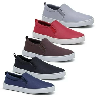 Kit 3 Pares de Tênis Iate Masculino Slip On Sapato Casual Sapatenis Lançamento