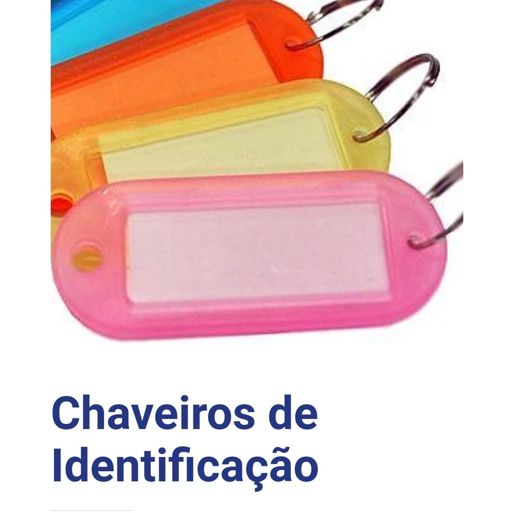 CHAVEIRO COM IDENTIFICAÇÃO KIT COM 6 UNIDADES E CORES SORTIDAS | Shopee ...