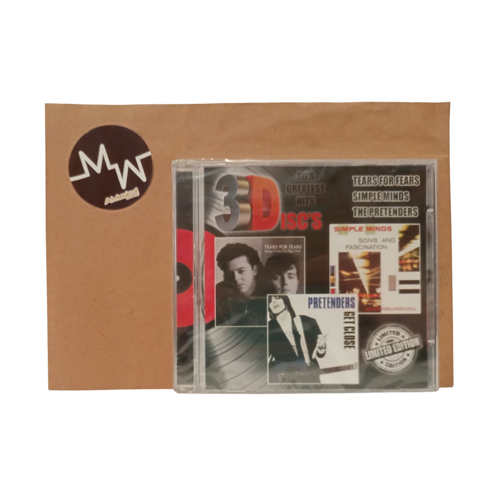 Cd 3disc's 80's Greatest Hits Tears For Fears Simple Minds The