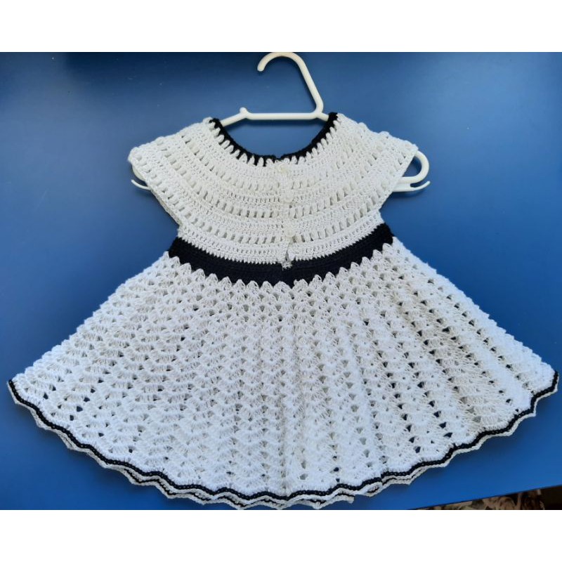 Vestido de croche infantil para hot sale 3 anos passo a passo