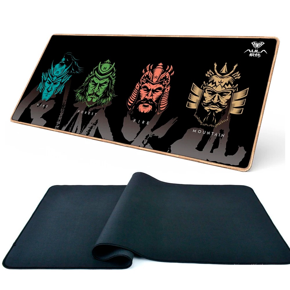 Mouse Pad Gamer 700x300x2mm Base Emborrachada Superfície Speed Borda Costurada