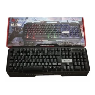 TECLADO BANSONTECH BS1202 GAMER COM LED RGB SEMI MECANICO