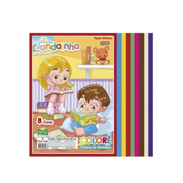 Bloco Para Educacao Artistica Jandainha Colore A4 48fls75g Shopee Brasil 1139