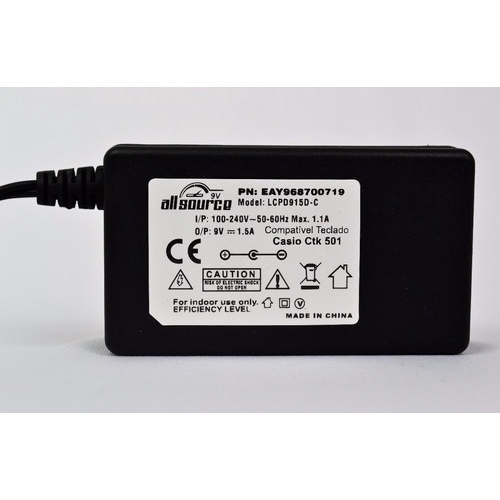 Caricatore 9v Per Tastiera Casio Adattatore Alimentazione Alimentatore