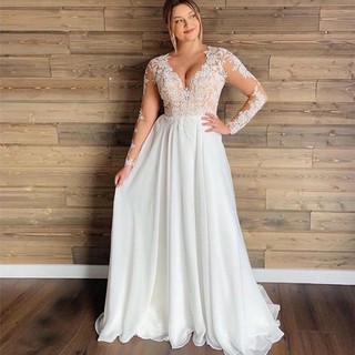 Vestido De Noiva Plus Size Em Promoção Na Shopee Brasil 2023