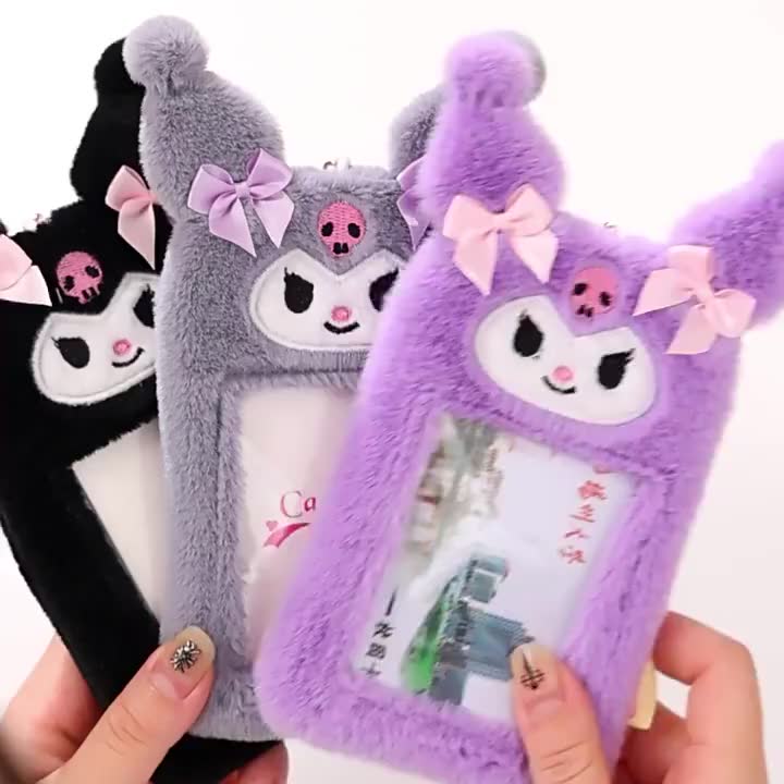 Sanrio Porta-Cartões Com Fotos De 3 Polegadas Kuromi Plush | Shopee Brasil