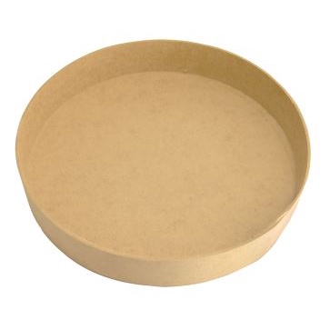 Kit 10 Bandeja Redonda Lisa P Festa Decoração 23x5 Mdf Madeira