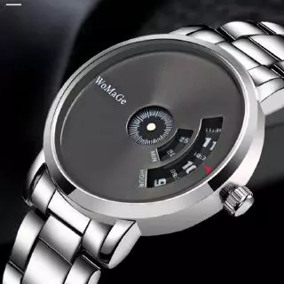 Womage Marca Estilo Único Relógio De Pulso De Luxo Homens Relógios De Quartzo