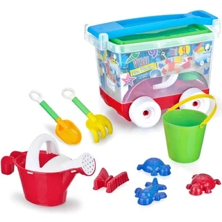 Kit Brinquedo Praia Com Baldinho, Regador, Carrinho De Puxar - Monte Libano