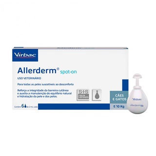 Allerderm Spot-on Cães e Gatos Pequeno Porte Virbac - 2mL