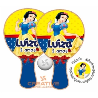 Kit raquetes de ping pong para lembrancinhas, personalizado - Raquete de ping pong - 10 pares