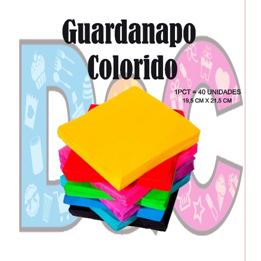 Guardanapo Xadrez Amarelo 20x21 - Flip 50 Unidades
