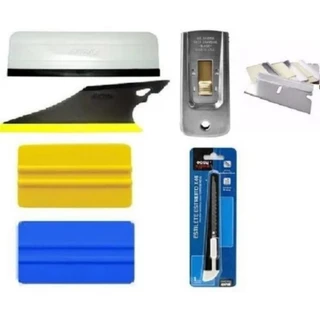 kit de ferramentas para aplicação de insulfilm profissional, batman, corinthiana, estilete e outros.