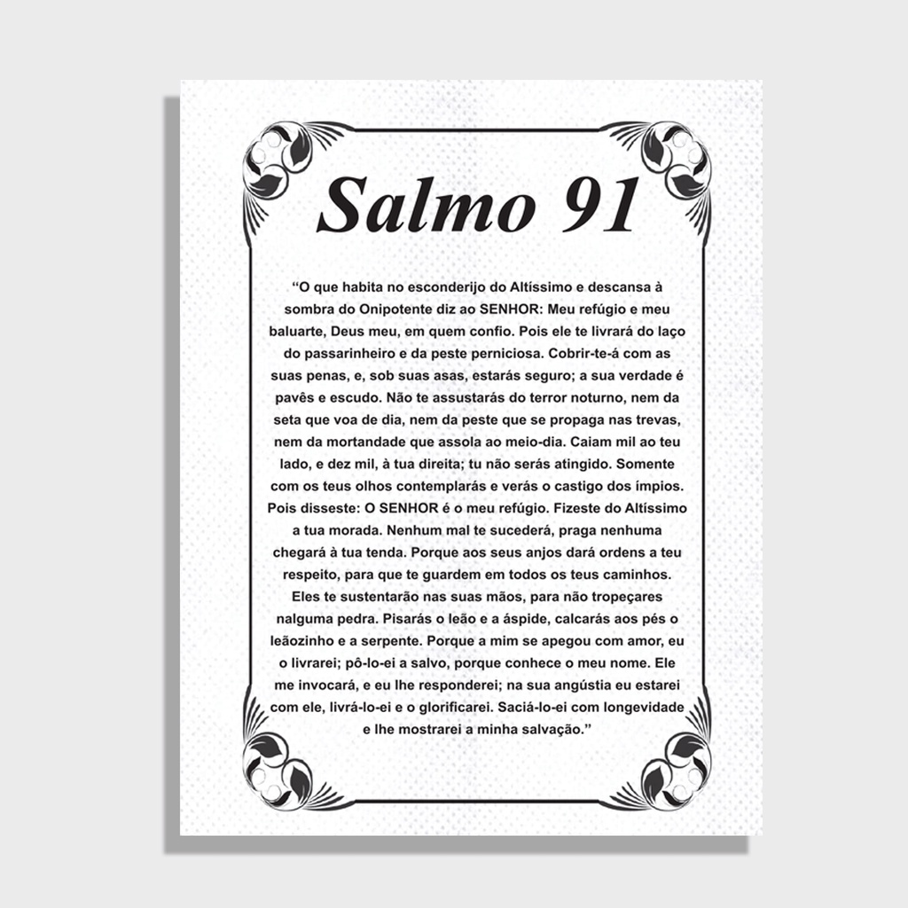 Lenço de TNT Salmo 91 (centro)