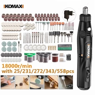 Mini Esmerilhadeira Elétrica KOMAX 12V Dremel Conjunto De Moagem Para Polimento De Perfuração Gravação De Corte