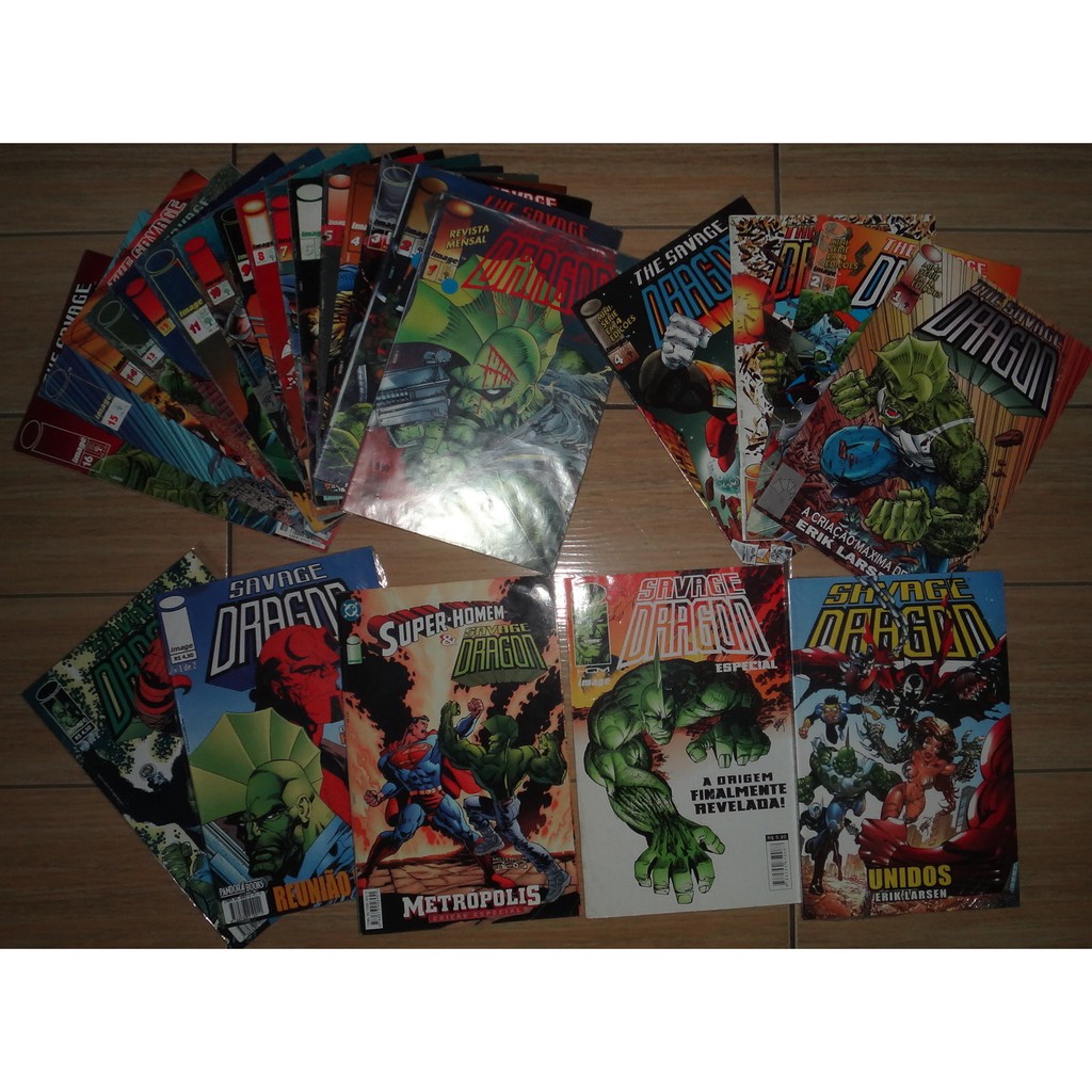 25 Hq Savage Dragon. Origem Unidos Superman Hellboy