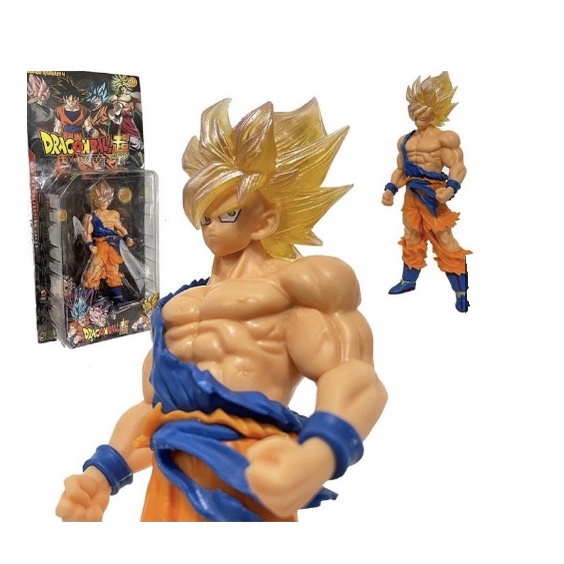 Boneco Goku Saiyajin Lançador 16cm - Dragon Ball - Bandai em Promoção na  Americanas