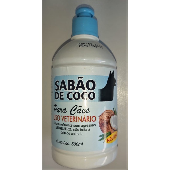 Sabão de Côco para cachorros - Shampoo para cães com pH neutro. Frasco ...