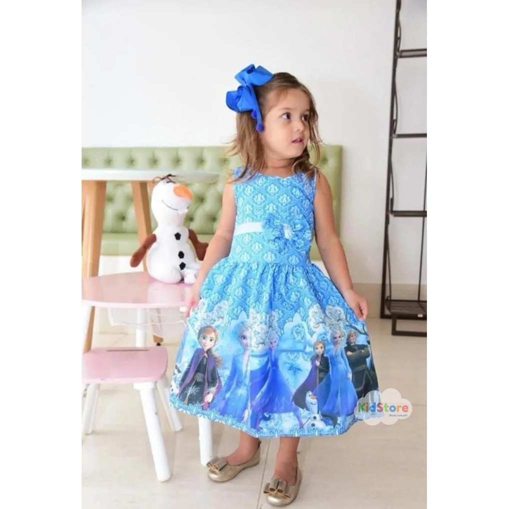 Vestido da princesa store frozen