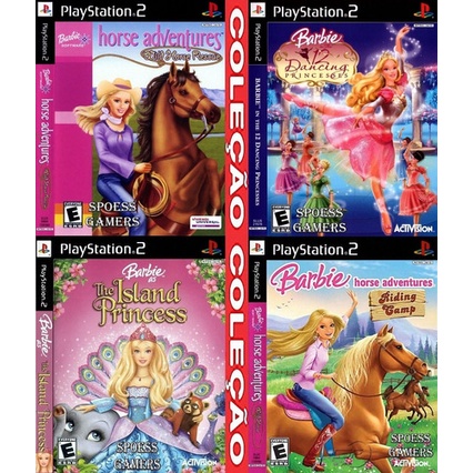 Barbie Ps2 Coleção (4 Dvds) Patch Meninas Infantil