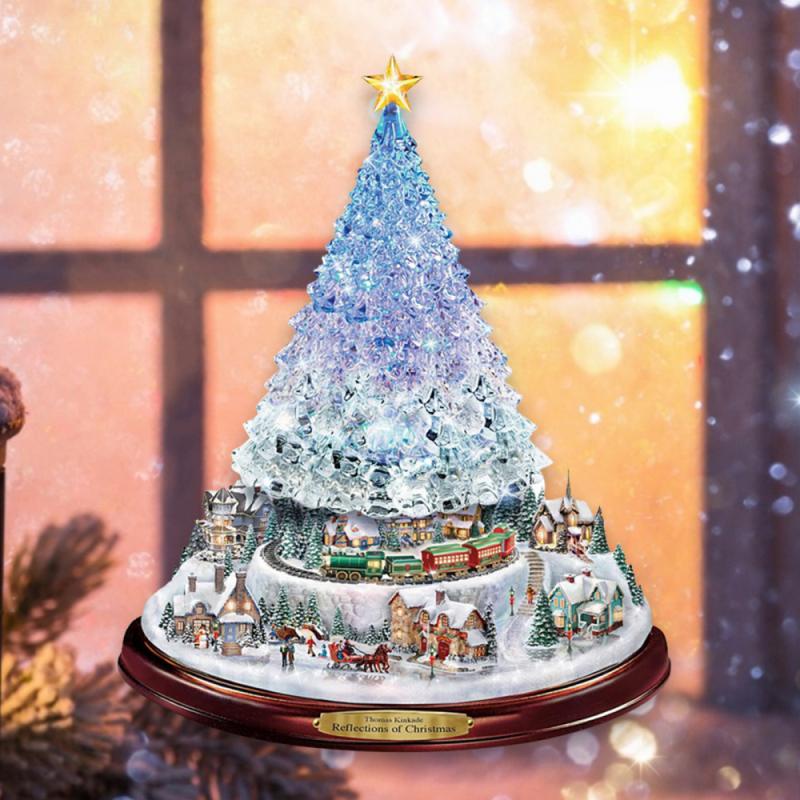 2022 tecido de incandescência árvore natal decoração noite luz ambiente  trabalho ornamentos romântico shopping hotel decorações natal - AliExpress