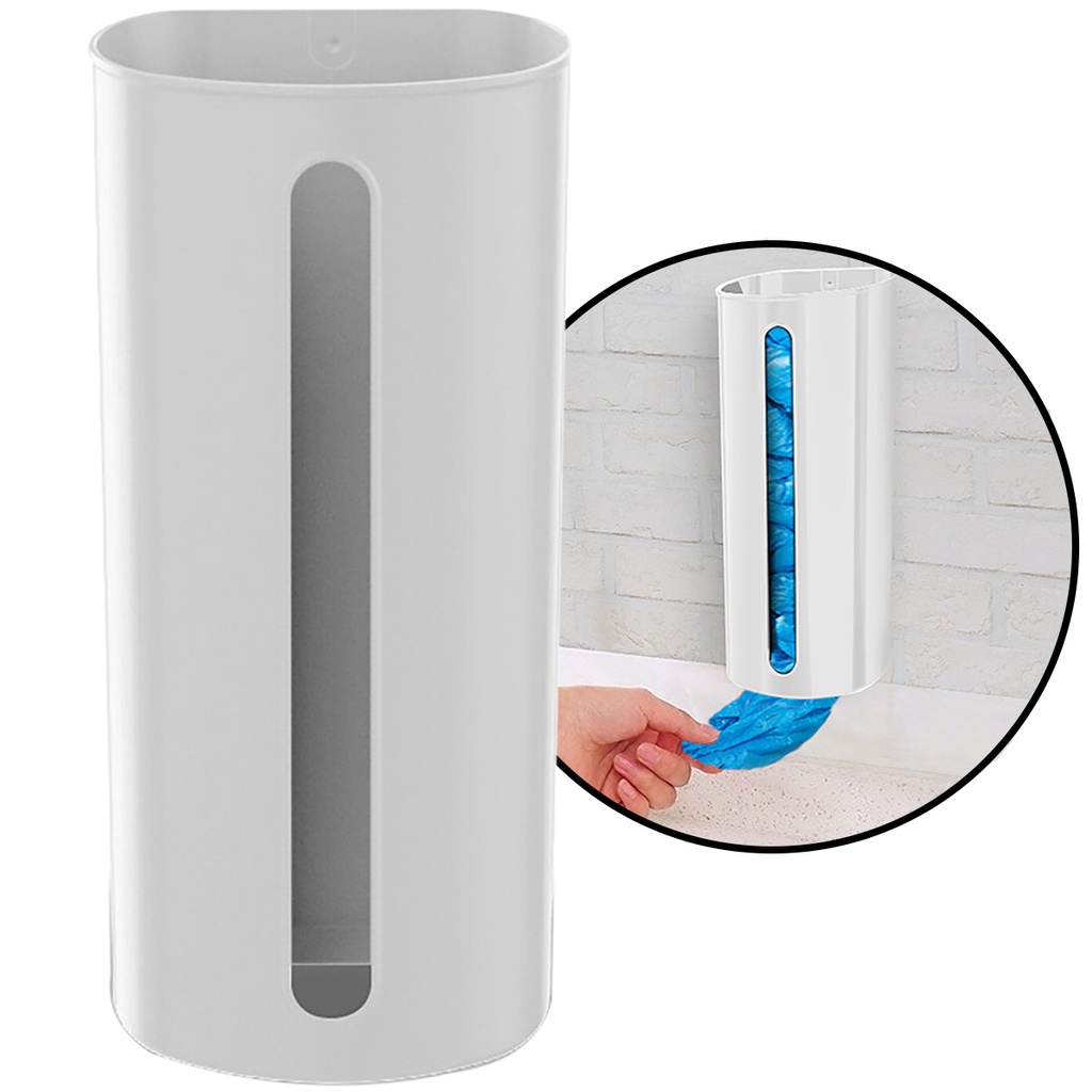 Puxa Saco Dispenser Porta Sacola De Parede Plástico Plasvale | Shopee ...