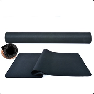 Mousepad Grande Gamer Preto Borda Costurada Linha Premium