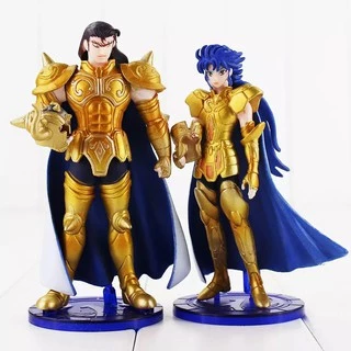Boneco Colecionável Cavaleiros do Zodíaco Ouro Touro Yoga Aquário Sagitario